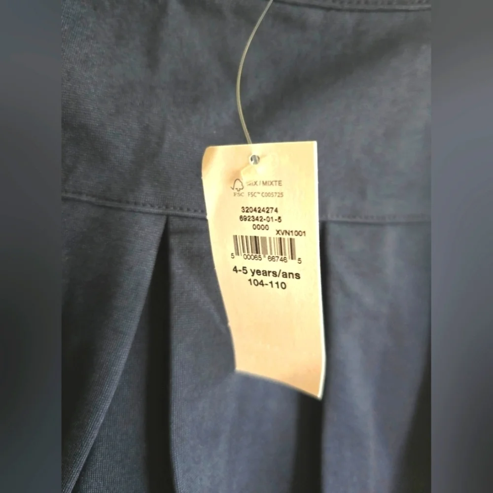 NWT! GAP, Kids Uniform Pleated Skirt, True indigo, XS (4/5)